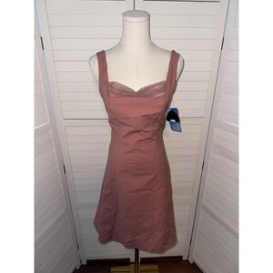 Tara Jarmon for Target Mauve Pink Fit & Flare Party Mini Dress Juniors Size 7